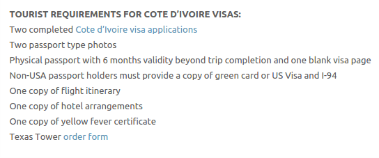 Ivory Coast Visa - Texas Tower Fast Passport and Visa Call Now! (713) 874-1420.clipular