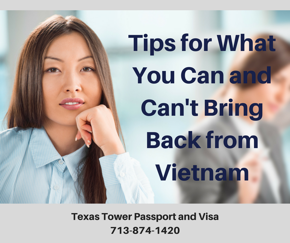 What is not allowed to bring into Vietnam?