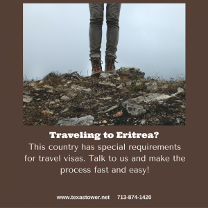 passport and travel visa to Eritrea