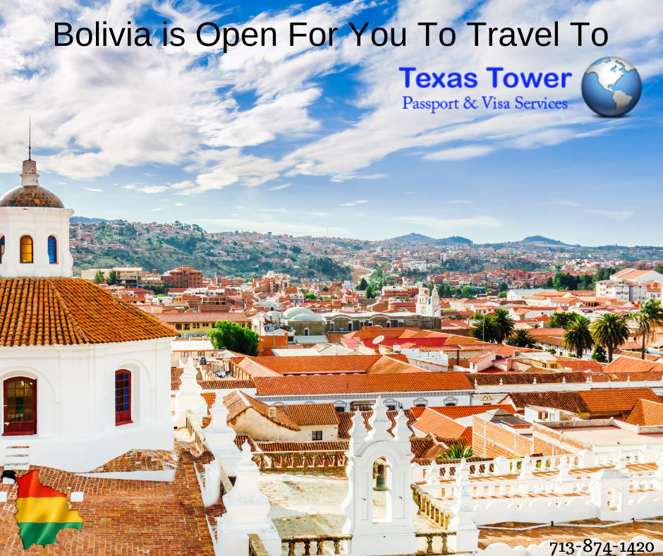 Bolivia Is Open For You To Travel To Texas Tower 24 Hour Passport And   Bolivia Is Open For You To Travel To 